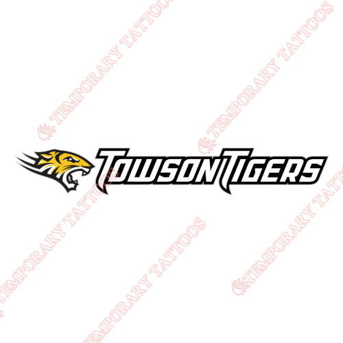 Towson Tigers Customize Temporary Tattoos Stickers NO.6576